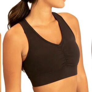 Threads 4 Thought V Neck Cinched
Center Sports Bra Size M